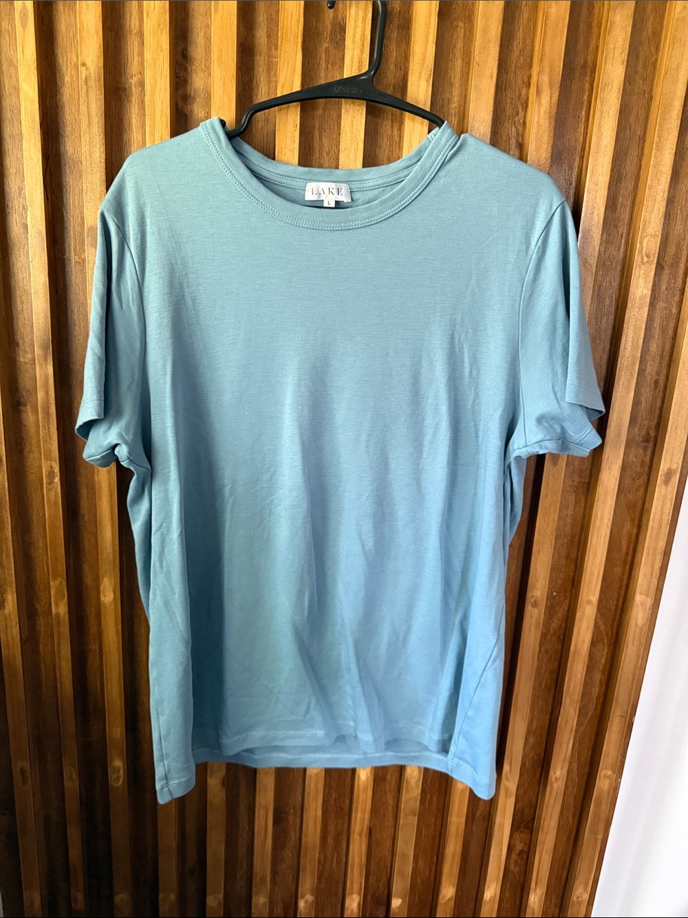 Men's Crew Neck T-Shirt — Light Blue. L